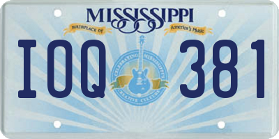 MS license plate IOQ381