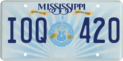MS license plate IOQ420