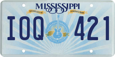 MS license plate IOQ421