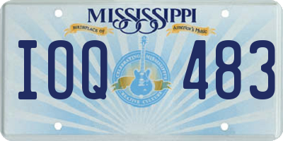 MS license plate IOQ483