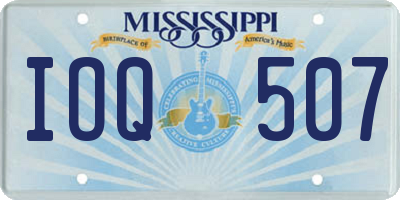 MS license plate IOQ507