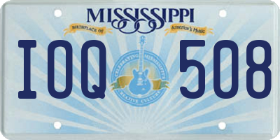 MS license plate IOQ508