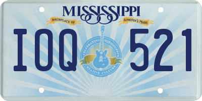 MS license plate IOQ521