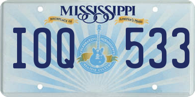 MS license plate IOQ533