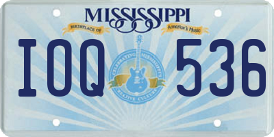 MS license plate IOQ536