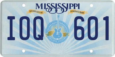 MS license plate IOQ601