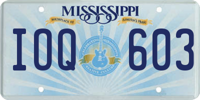 MS license plate IOQ603