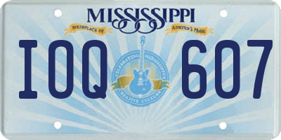 MS license plate IOQ607