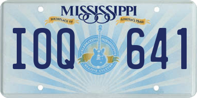 MS license plate IOQ641
