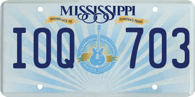 MS license plate IOQ703