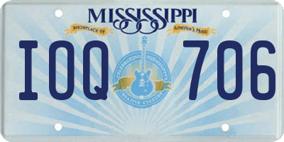 MS license plate IOQ706