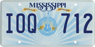 MS license plate IOQ712