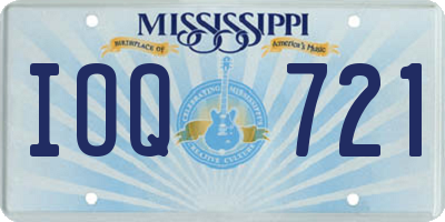 MS license plate IOQ721