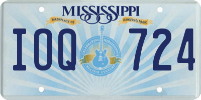 MS license plate IOQ724