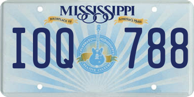 MS license plate IOQ788