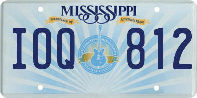 MS license plate IOQ812