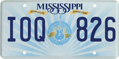 MS license plate IOQ826