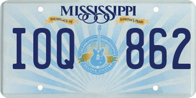 MS license plate IOQ862