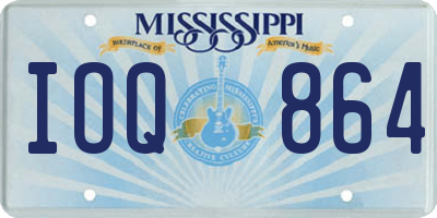 MS license plate IOQ864