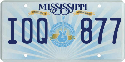 MS license plate IOQ877