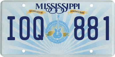 MS license plate IOQ881