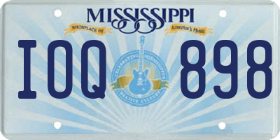 MS license plate IOQ898