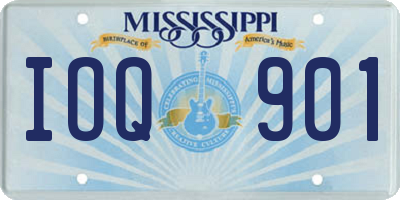 MS license plate IOQ901