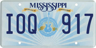 MS license plate IOQ917