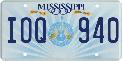 MS license plate IOQ940