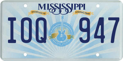 MS license plate IOQ947