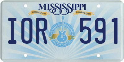 MS license plate IOR591
