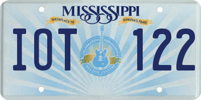 MS license plate IOT122