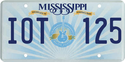 MS license plate IOT125