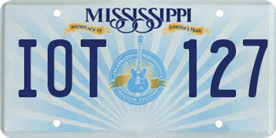 MS license plate IOT127