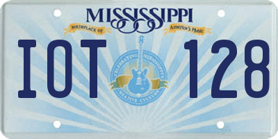 MS license plate IOT128