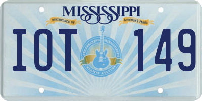 MS license plate IOT149