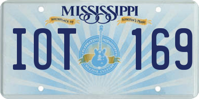 MS license plate IOT169