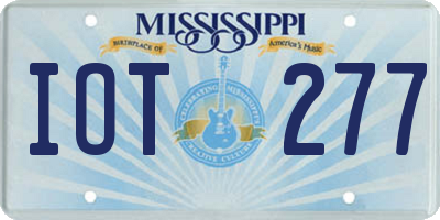 MS license plate IOT277