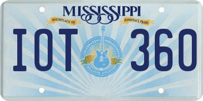 MS license plate IOT360