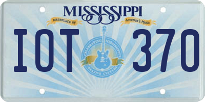 MS license plate IOT370