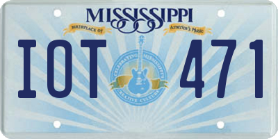 MS license plate IOT471