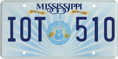 MS license plate IOT510
