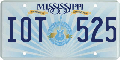 MS license plate IOT525