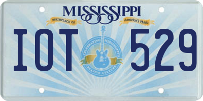 MS license plate IOT529