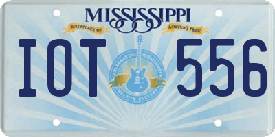 MS license plate IOT556