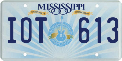 MS license plate IOT613