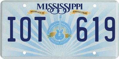 MS license plate IOT619