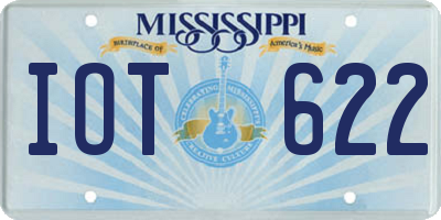 MS license plate IOT622