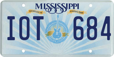 MS license plate IOT684