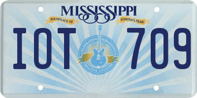 MS license plate IOT709